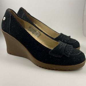 Ugg Suede Moccasin Wedge